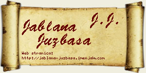 Jablana Juzbaša vizit kartica